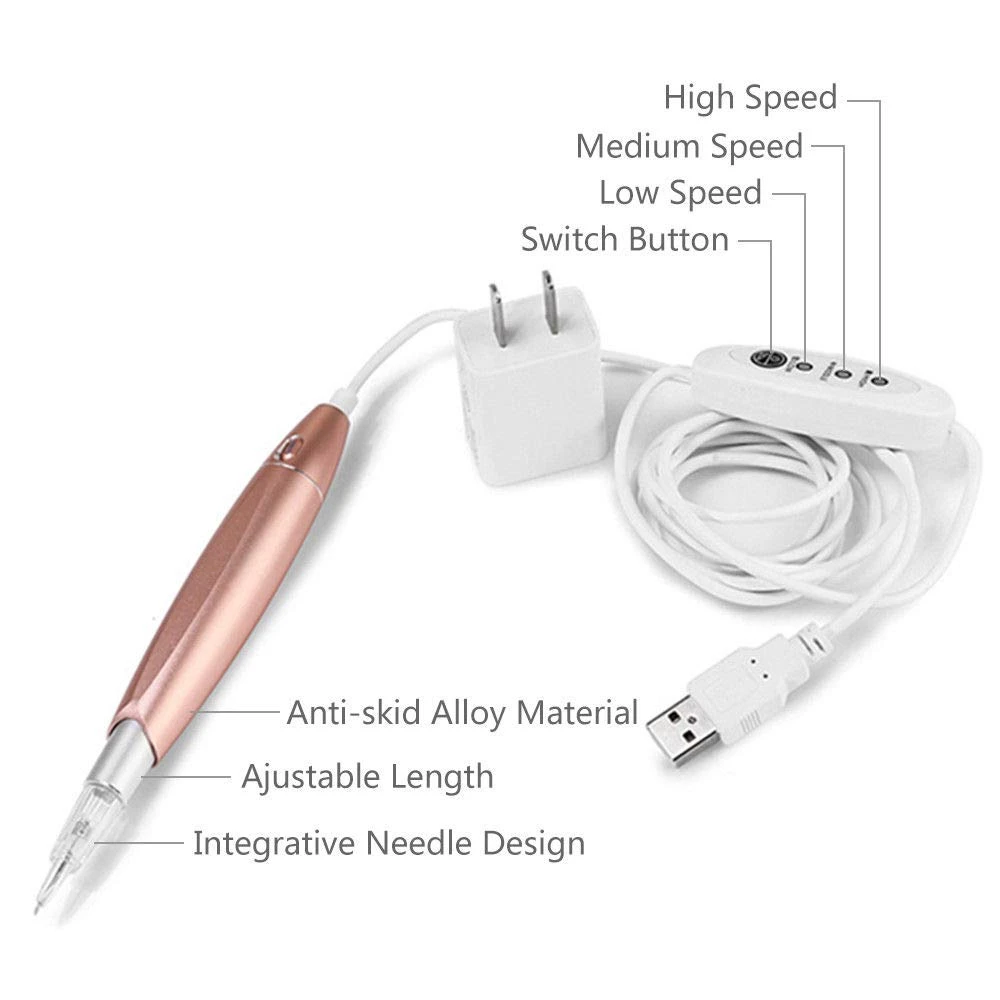 Pinkiou Permanent Makeup Pen Machine Eyebrow Tattoo Micropigmentation Tool For Eyebrows Eyeliner Lip