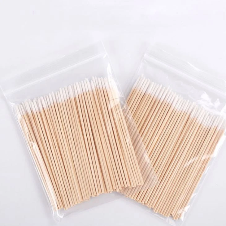 Permanent Makeup Tattoo Wooden Cotton Swab