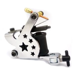 Black Star Struck Tattoo Machine