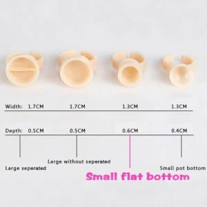 Finger Glue Ring Cups with Lid