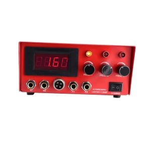 Red Dual Digital LCD Tattoo Power Supply