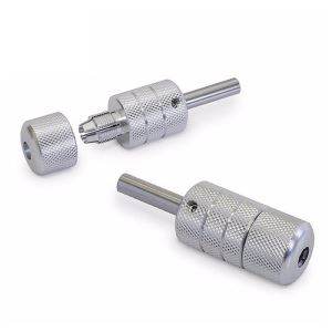 Silver Aluminum Alloy Tattoo Grip