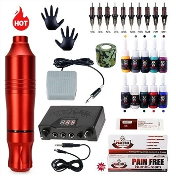 Rotary Tattoo Kit With Ink