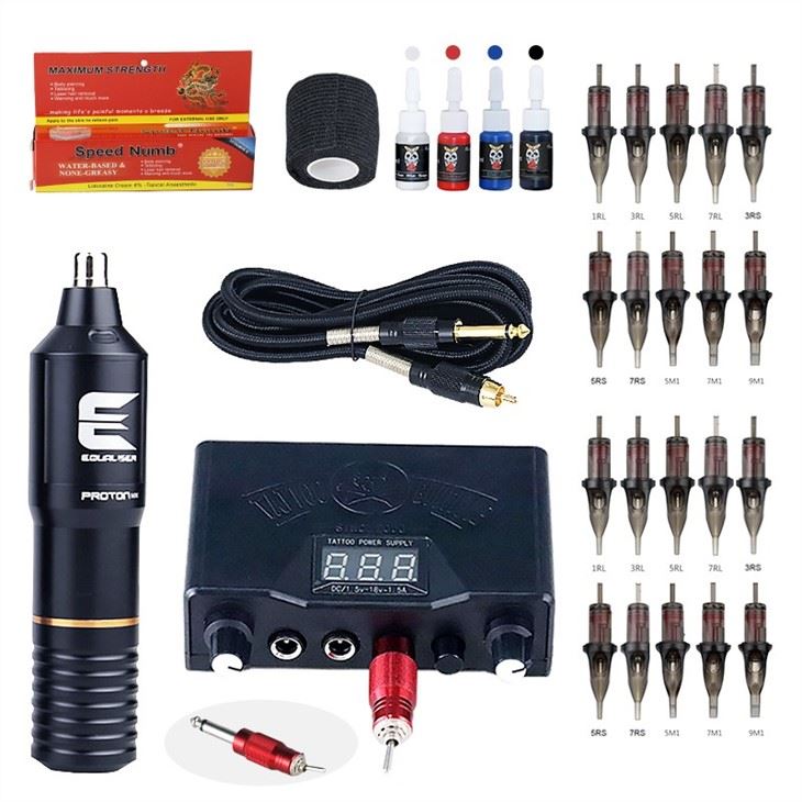 Tattoo Pen Machine Kit With Inks