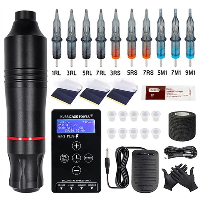 Hurricane Power Supply Tattoo Pen Machine Kit