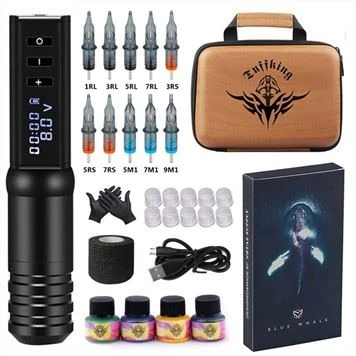 Wireless Power Tattoo Pen Machine Kit