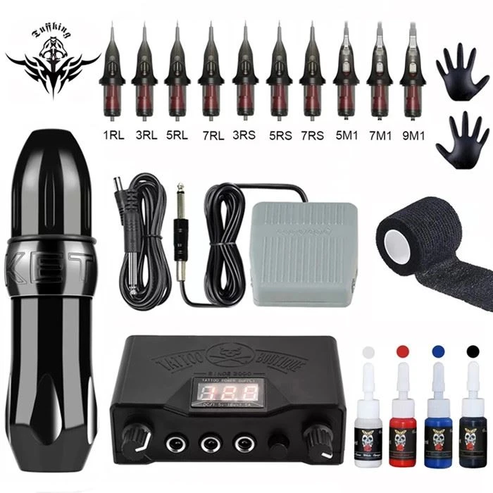 Professional Rotary Tattoo Pen Machine Kit