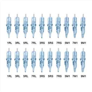 Blue Tattoo Cartridges Mixed
