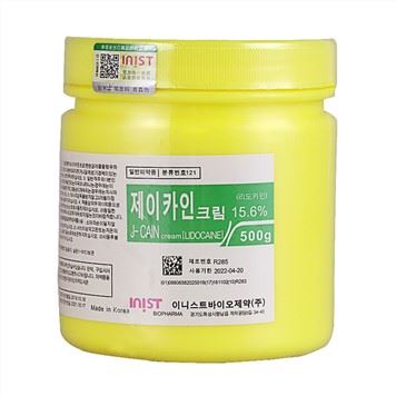 J-Cain 15.6% Lidocaine Cream 500g
