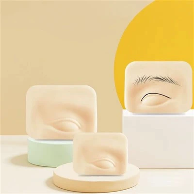 3D Eyebrow And Eye Practice Silicone Skin Tattoo Imitation Practice Skin Wild Line Eyebrow And Eye Line Beginner Practice Supplies