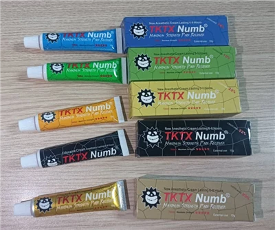 TKTX 40% 55% 75% 99.5% Gold Yellow Green Blue Tube Cream
