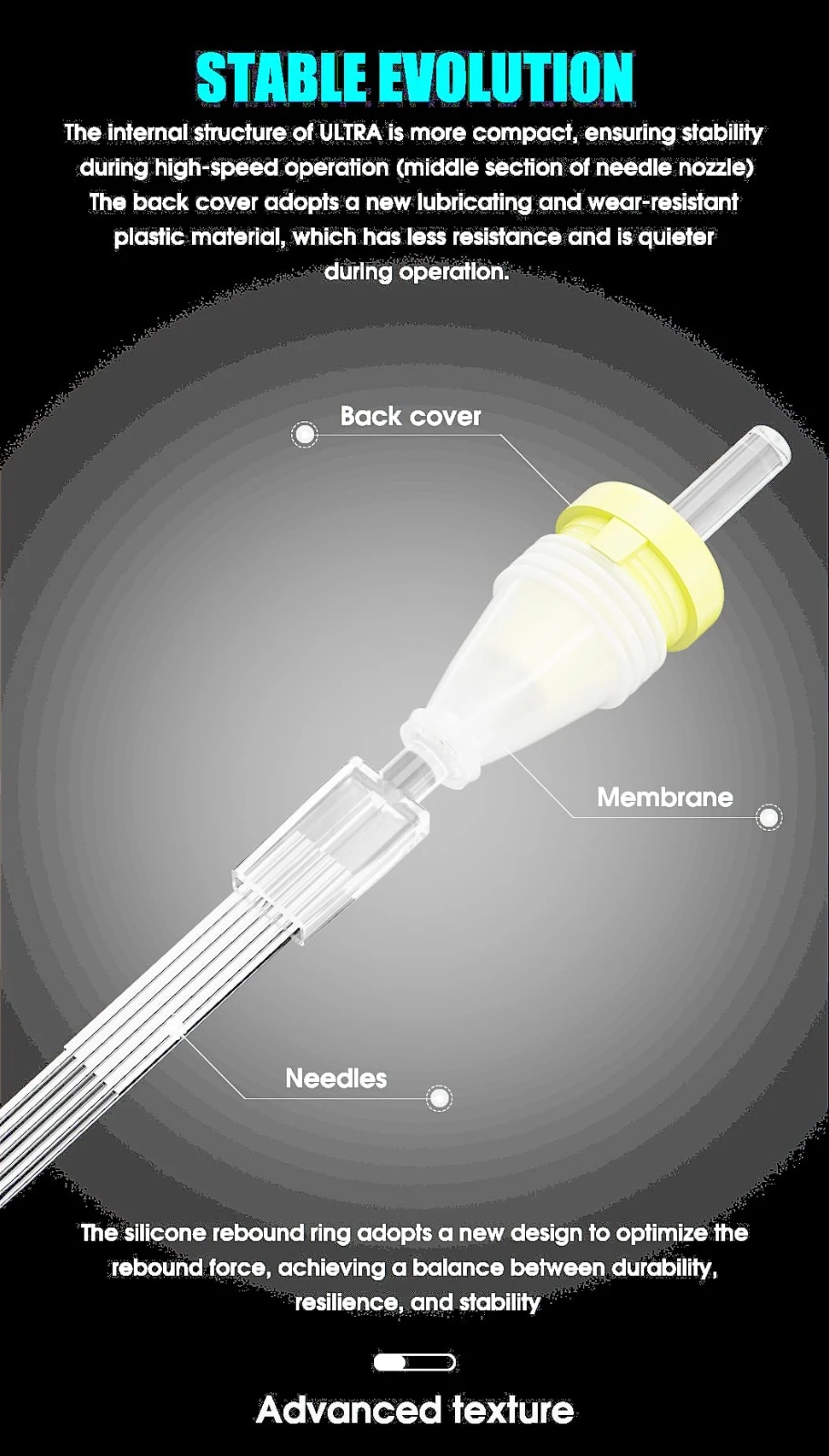 Tuffking 316 Stainless Steel Soft Membrane Integrated Disposable Tattoo Needles price