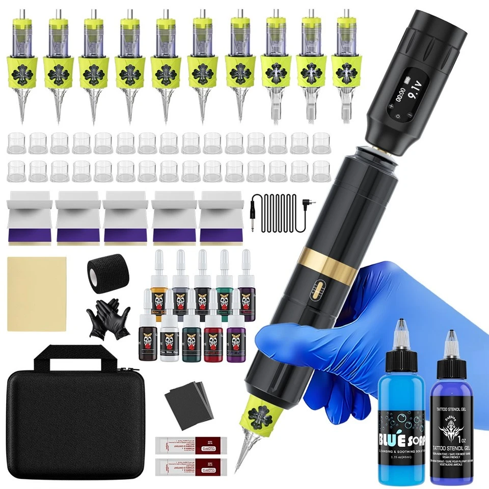 Wireless Power Tattoo Machine Kit